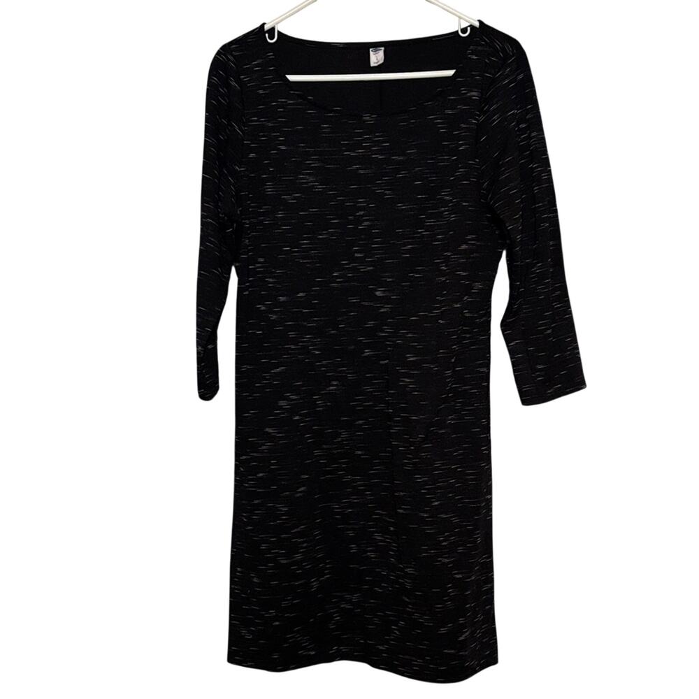 Old Navy Women’s Casual Black Stretch Dress with long sleeves size LG